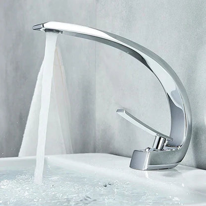 DecorBites™ Black Chrome Basin Faucet Single Handle Bathroom Mixer Tap