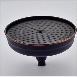 DecorBites™ 8" Brass Shower Head: Bathroom Rainfall Replacement for Handshower Faucet