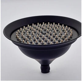 DecorBites™ 8" Brass Shower Head: Bathroom Rainfall Replacement for Handshower Faucet