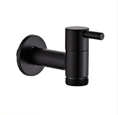 DecorBites™ Copper Bathroom Corner Faucet Single Cold Outdoor Mixer Tap Black Oil