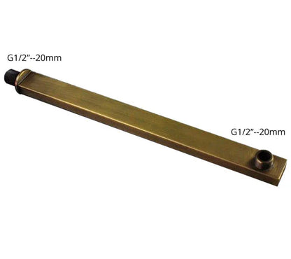 DecorBites™ Antique Brass Shower Set with 3-Way Diverter and Handshower