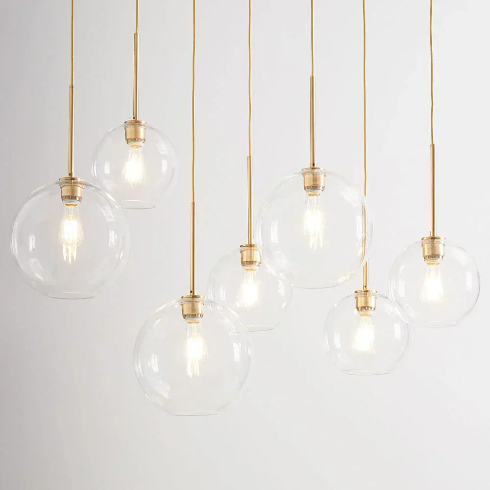 DecorBites™ Gradient Glass Ball Pendant Light for Kitchen Dining Living Room