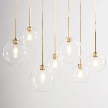 DecorBites™ Gradient Glass Ball Pendant Light for Kitchen Dining Living Room