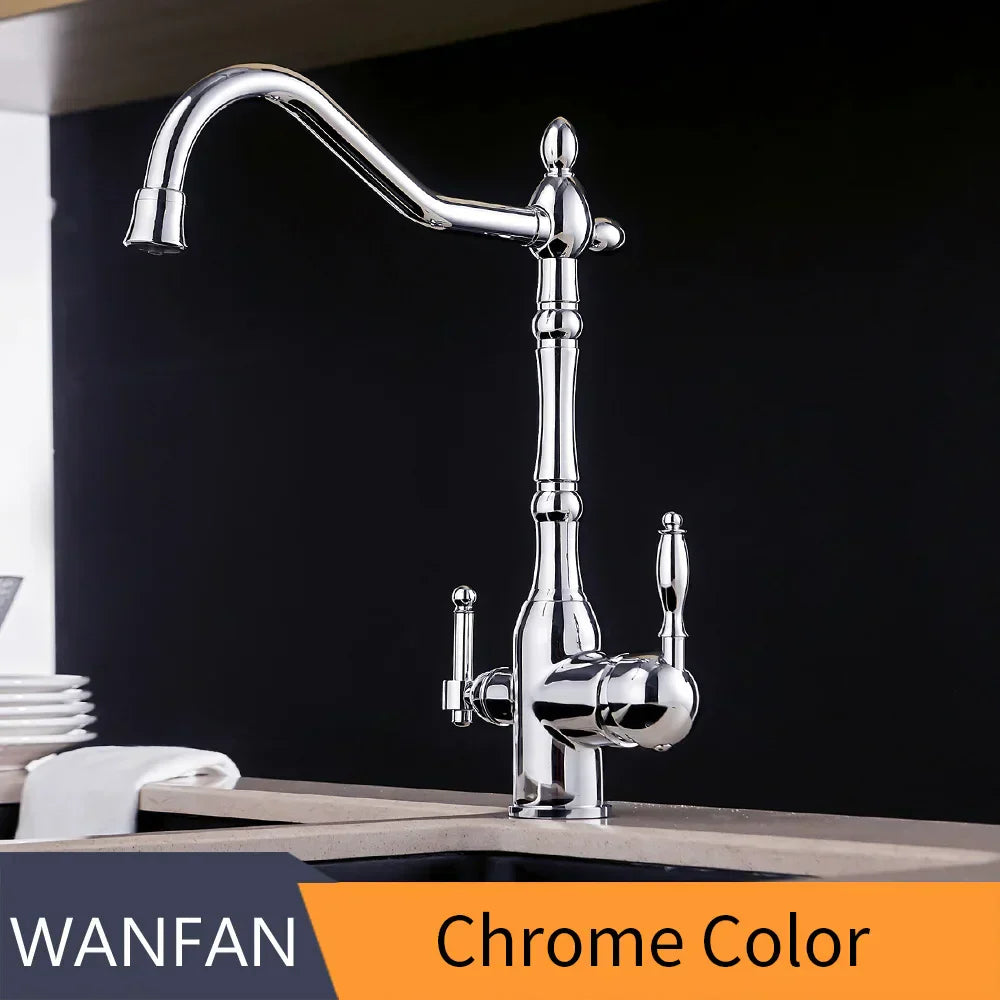 DecorBites™ Kitchen Faucet with Water Purification Mixer Tap 360° Rotation for Kitchen WF-0193K