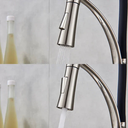 DecorBites™ LED Swivel Pull Down Kitchen Faucet with Hot and Cold Water Mixer