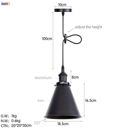 DecorBites™ Gold Retro Edison LED Pendant Lights for Dinning Living Room Industrial Decor