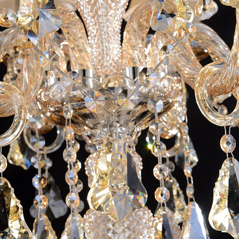 DecorBites™ Crystal Chandelier Floor Lamp for Elegant Living Room Decor