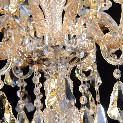 DecorBites™ Crystal Chandelier Floor Lamp for Elegant Living Room Decor