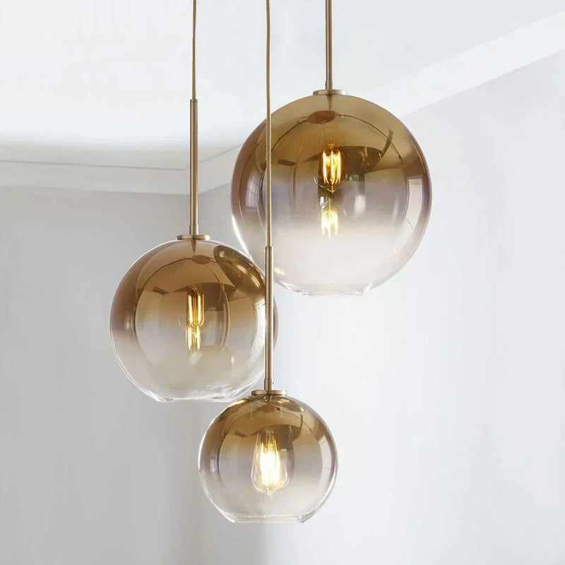 ™ Gradient Glass Ball Pendant Light for Kitchen Dining Living Room