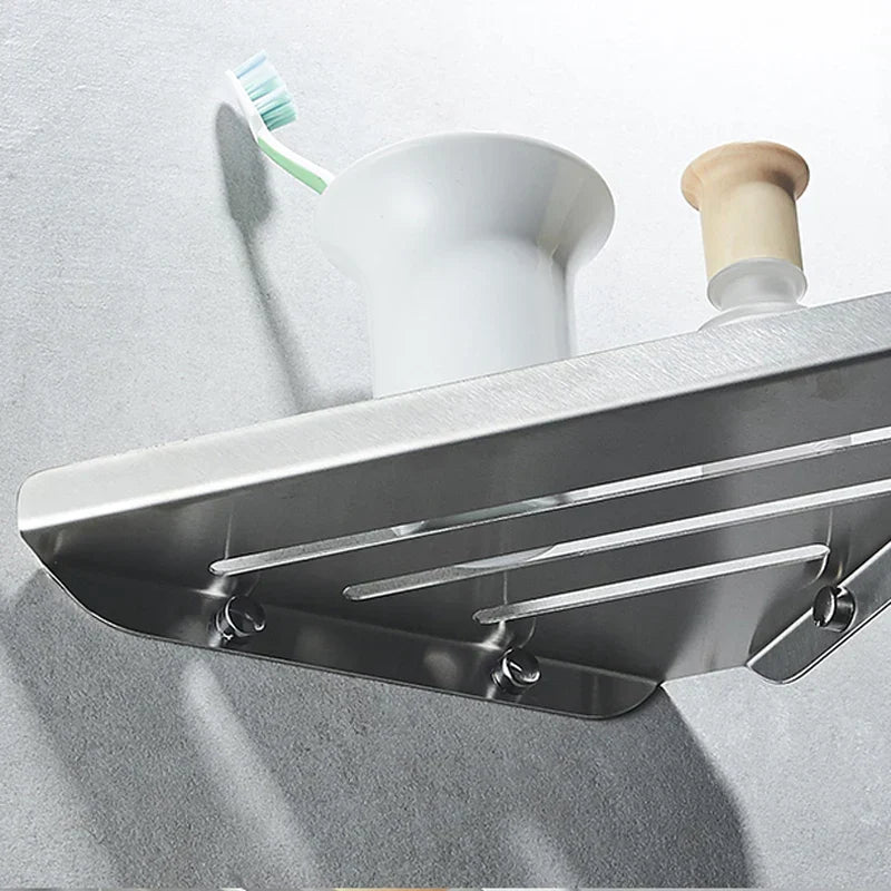 DecorBites™ Brushed Nickel Stainless Steel Bathroom Hardware Set - 4-Piece Accessory Kit