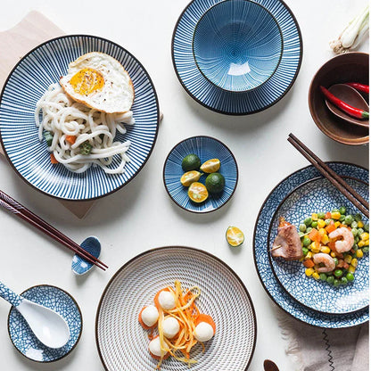 DecorBites™ Ceramic Dinner Plate Set - Round Solid Pattern, Made of Ceramic