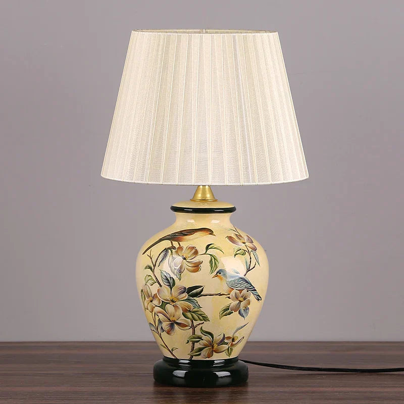DecorBites™ LED Ceramic Table Lamp for Living Room, Bedroom, Study - Home Decor Lighting