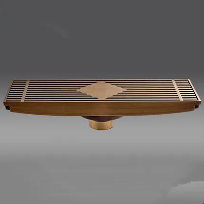 DecorBites™ Euro Antique Brass Carved Floor Drain Cover for Bathroom Bath Accessories