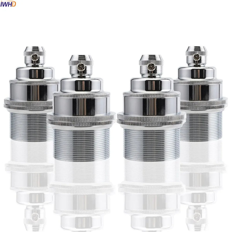DecorBites™ Aluminum E27 Lamp Base Holder Vintage Light Bulb Socket Edison 110-220V