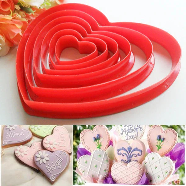 ™ Heart Shaped Cake Cutter Set for Baking & Decorating