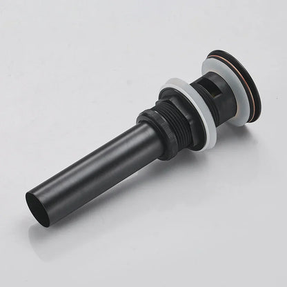 DecorBites™ Brass Black Vessel Sink Pop Up Drain Stopper With Overflow – HJ-0618H