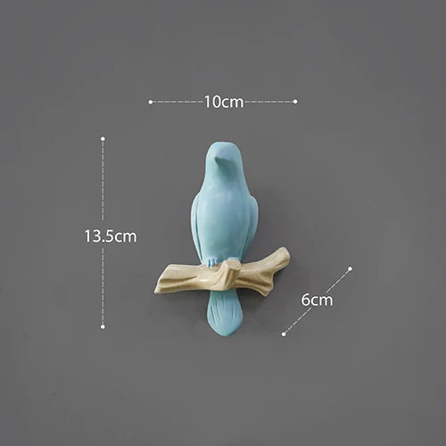 DecorBites™ Bird Resin Hanger: Living Room Coat Towel Hat Holder and Kitchen Hook