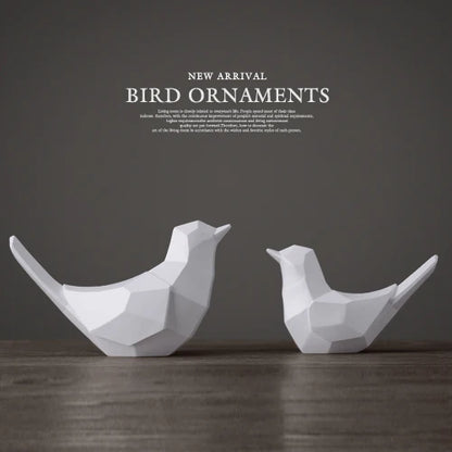 DecorBites™ Couple Birds Resin Figurines for Home Decor and Tabletop Ornaments