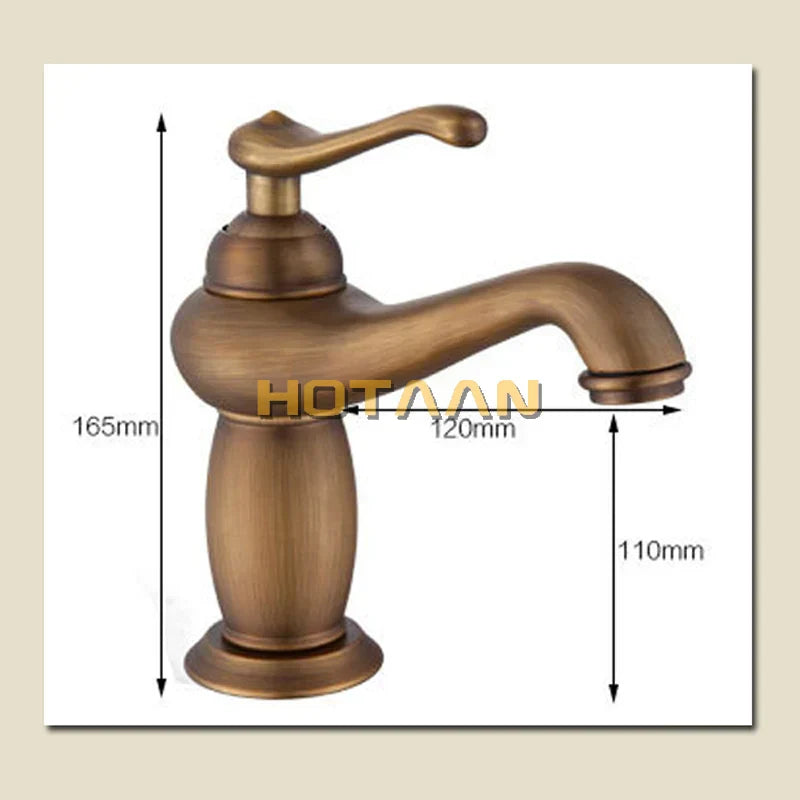 DecorBites™ Antique Bronze Brass Basin Faucet Mixer Luxury Europe Style Tap