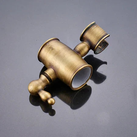 DecorBites™ Antique Brass Shower Set with 3-Way Diverter and Handshower