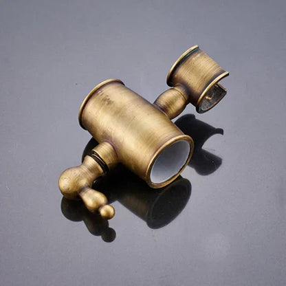 DecorBites™ Antique Brass Shower Set with 3-Way Diverter and Handshower