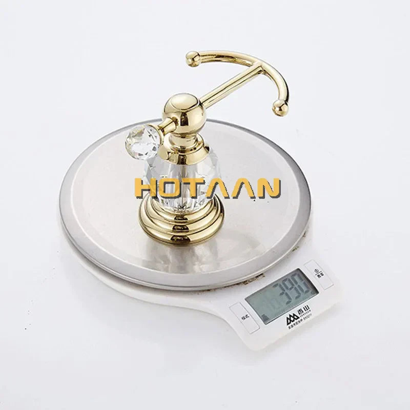 ™ Gold Crystal Robe Hook Towel Rack for Elegant Bathroom Decor