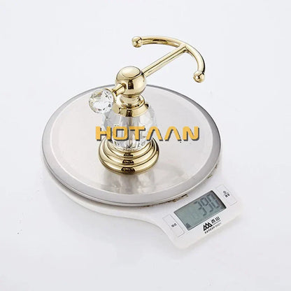 ™ Gold Crystal Robe Hook Towel Rack for Elegant Bathroom Decor