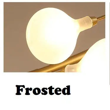 DecorBites™ LED Branch Chandelier: Heracleum Lustre Salon Lighting for Kitchen, Bar, and Restaurant