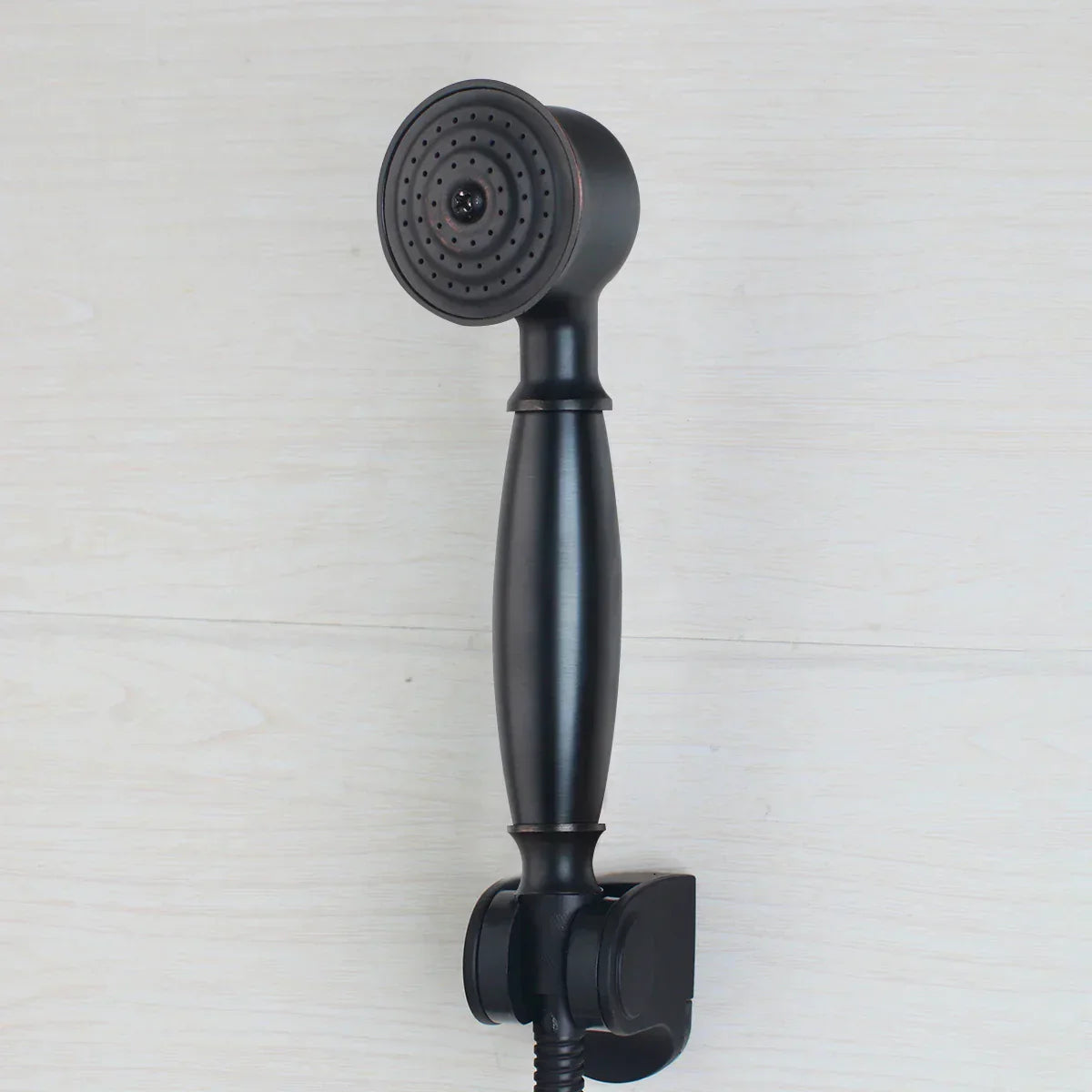 DecorBites™ 8" Matte Black Wall Mounted Rainfall Shower Faucet Set with Handheld Shower