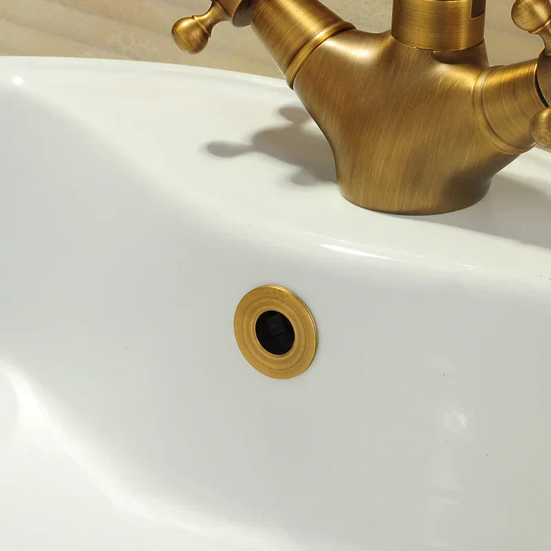 DecorBites™ Brass Sink Overflow Cover Six-foot Ring WF-0567