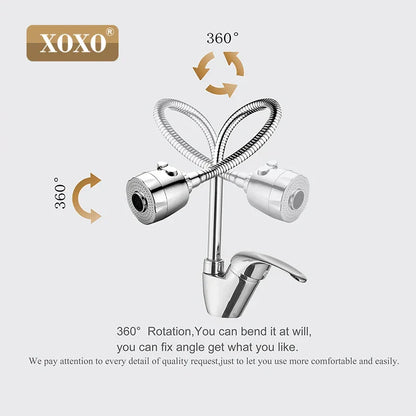 DecorBites™ Brass Kitchen Faucet Mixer Tap with Multifunction Shower & Washing Machine
