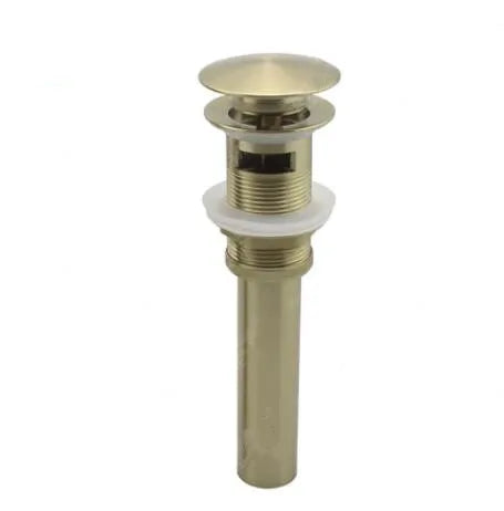 DecorBites™ Brushed Gold Brass Bathroom Basin Faucet Single Handle Cold Hot Water Sink Tap