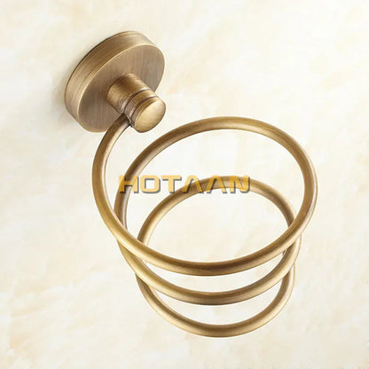 DecorBites™ Brass Hair Dryer Holder Stand Rack Shelf - Solid & Anti-Rust
