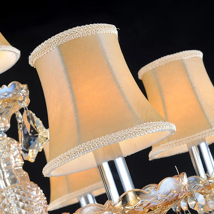 DecorBites™ Crystal Chandelier Floor Lamp for Elegant Living Room Decor