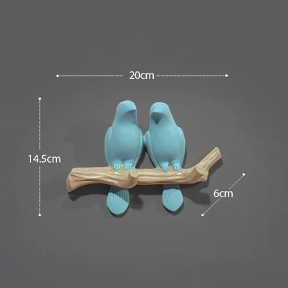 DecorBites™ Bird Resin Hanger: Living Room Coat Towel Hat Holder and Kitchen Hook