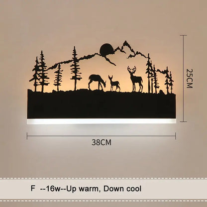 DecorBites™ Animal Wall Lamps: Upside Warm Down Cool Lighting for Living Room and Bedside