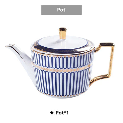 DecorBites™ Gold Porcelain Coffee & Tea Set - Luxury Bone China Porcelain Coffeeware