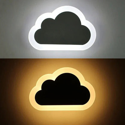 DecorBites™ Acrylic Clouds LED Wall Light for Modern Home Decor and Bedroom Lighting
