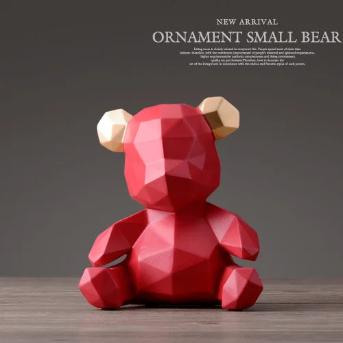 DecorBites™ Bear Figurine Resin Sculpture Ornament Home Office Garden Gift