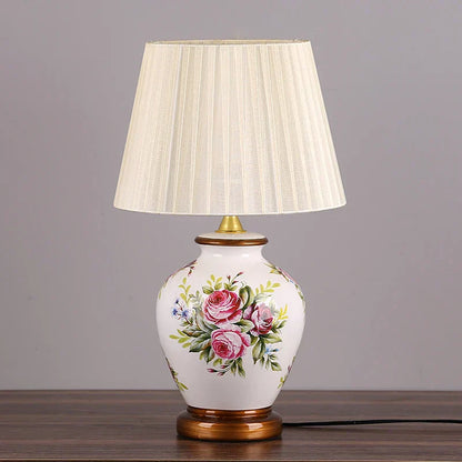 DecorBites™ LED Ceramic Table Lamp for Living Room, Bedroom, Study - Home Decor Lighting