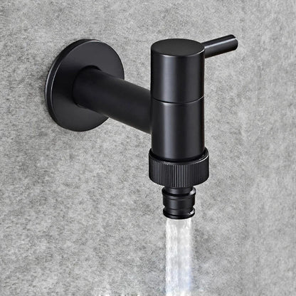 DecorBites™ Copper Bathroom Corner Faucet Single Cold Outdoor Mixer Tap Black Oil