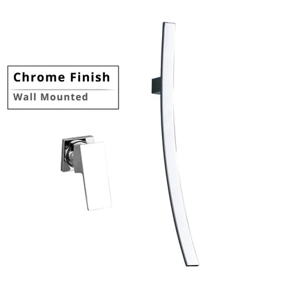 DecorBites™ 70cm Wall Mounted Black Bronze Waterfall Basin Mixer Tap