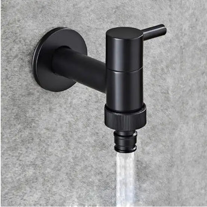 DecorBites™ Copper Bathroom Corner Faucet Single Cold Outdoor Mixer Tap Black Oil