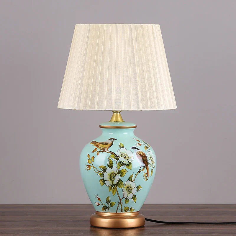 DecorBites™ LED Ceramic Table Lamp for Living Room, Bedroom, Study - Home Decor Lighting