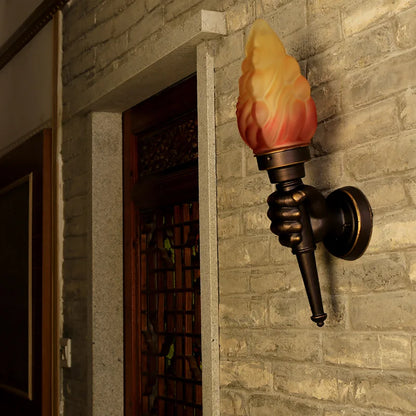 DecorBites™ Creative Torch Hand Wall Lamp Outdoor Light for Garden Porch Living Room