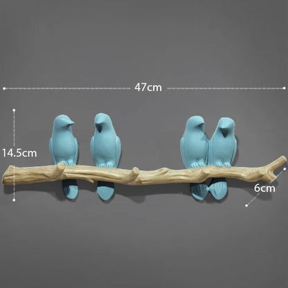DecorBites™ Bird Resin Hanger: Living Room Coat Towel Hat Holder and Kitchen Hook