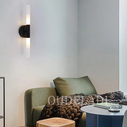DecorBites™ LED Tube Wall Light for Bedroom Bathroom Foyer Living Room, Modern Metal Up Down Lamps