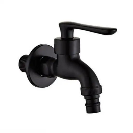 DecorBites™ Copper Bathroom Corner Faucet Single Cold Outdoor Mixer Tap Black Oil