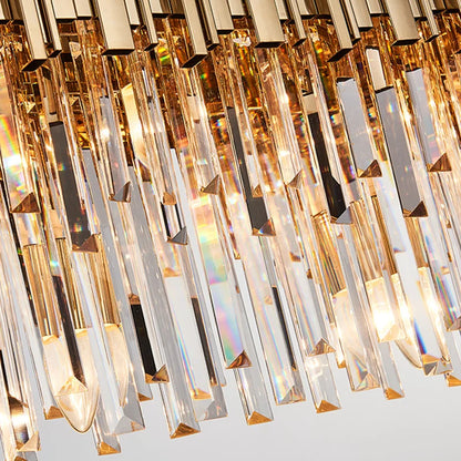 DecorBites™ Gold LED Crystal Ceiling Chandelier for Elegant Home Decor