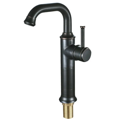 DecorBites™ Black Antique Brass Basin Faucet | Hot Cold Mixer Oil Rubbed Bathroom Sink Tap